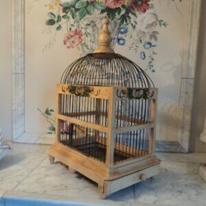 vintage decorative bird cage